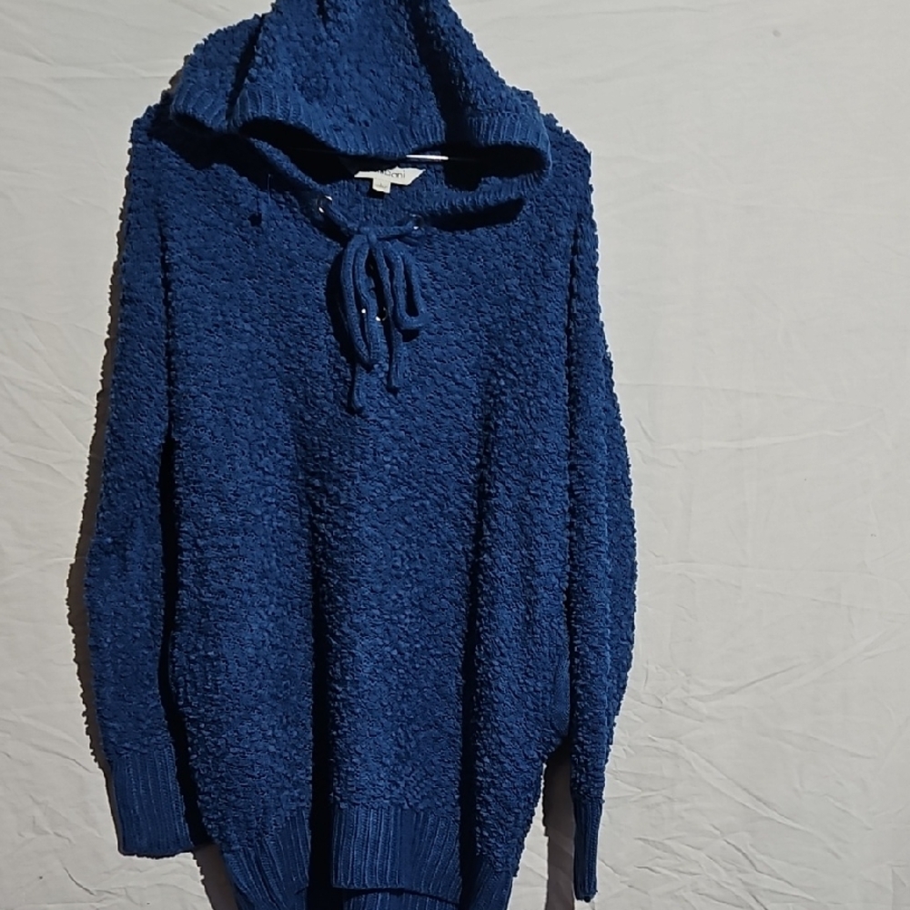 DAVI & DANI Navy Blue Hooded Sweater